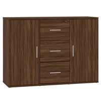 Credenza Rovere Marrone 91x29,5x65 cm in Legno Multistrato 823349