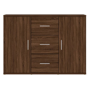 Credenza Rovere Marrone 91x29,5x65 cm in Legno Multistrato 823349