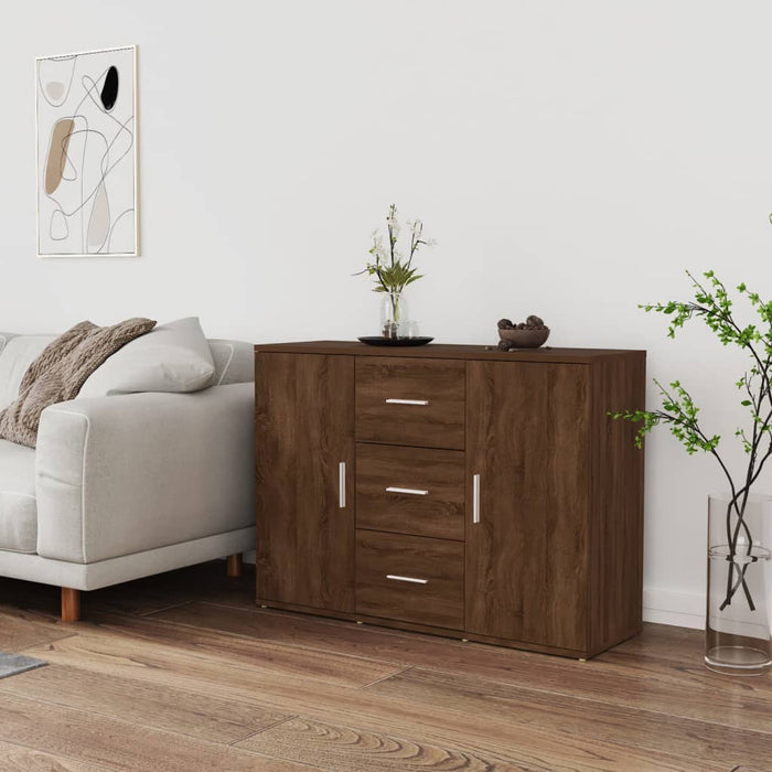 Credenza Rovere Marrone 91x29,5x65 cm in Legno Multistratocod mxl 80310