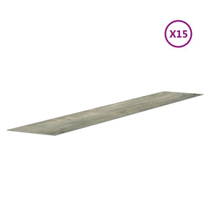 Pannelli da Parete Effetto Legno Grigio PVC 2,06 m²