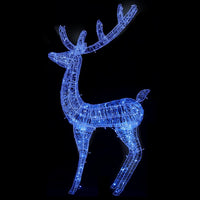 Renne di Natale XXL in Acrilico 250 LED 3 pz 180 cm Blu