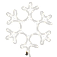 Figura Natalizia Fiocco di Neve LED 3 pz Bianco Caldo 27x27 cm 3154286