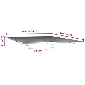 Giroletto 140x200 cm in Legno Massello di Pino cod mxl 58843