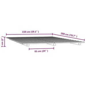 Giroletto Bianco 150x200 cm in Legno Massello di Pino cod mxl 58846