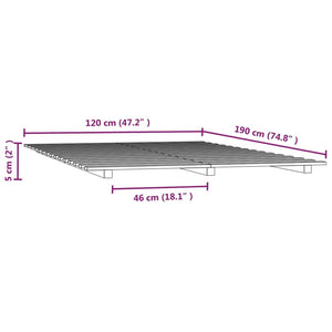 Giroletto Bianco 120x190 cm Legno Massello di Pino cod mxl 58854