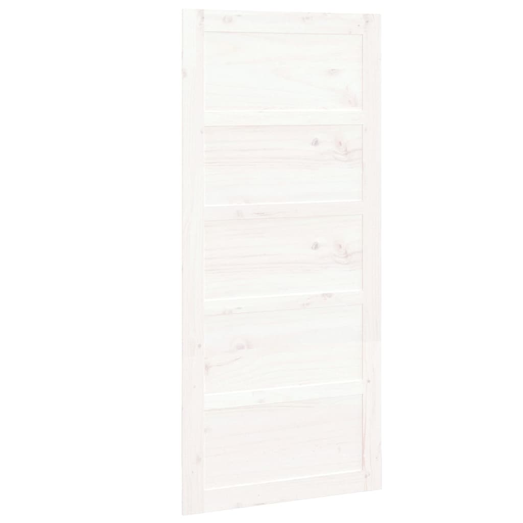 Porta del Granaio Bianca 90x1,8x204,5 cm Legno Massello di Pino cod mxl 76783