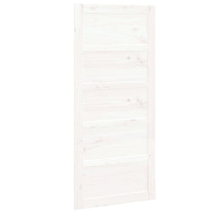 Porta del Granaio Bianca 90x1,8x204,5 cm Legno Massello di Pino cod mxl 76783