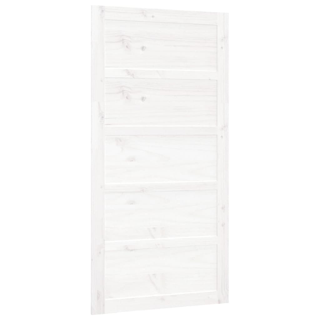 Porta del Granaio Bianca 100x1,8x204,5cm Legno Massello di Pino cod mxl 75063