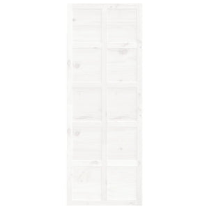 Porta del Granaio Bianca 80x1,8x214 cm Legno Massello di Pino cod mxl 63508