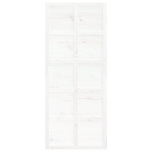 Porta del Granaio Bianca 90x1,8x214 cm Legno Massello di Pino cod mxl 63507