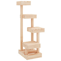 Albero per Gatti 45,5x49x103 cm in Legno Massello di Pino 824648