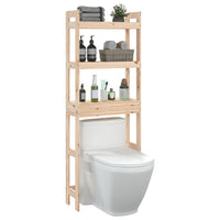 Rastrelliera da Bagno 63x26x171 cm in Legno Massello di Pino 824658