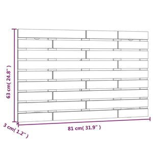 Testiera da Parete Miele 81x3x63 cm in Legno Massello di Pino cod mxl 51525