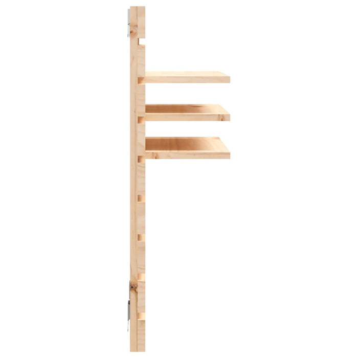 Mensole da Letto a Parete 2 pz Legno Massello di Pino cod mxl 32899