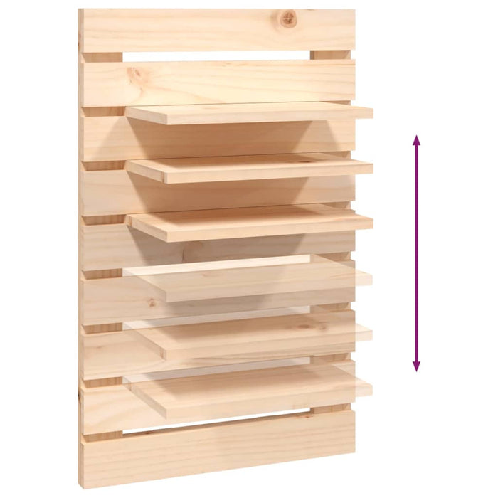 Mensole da Letto a Parete 2 pz Legno Massello di Pino cod mxl 32899