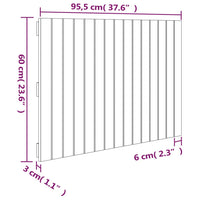 Testiera da Parete Miele 95,5x3x60 cm in Legno Massello di Pino cod mxl 48129