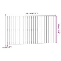 Testiera da Parete Miele 166x3x90 cm in Legno Massello di Pino cod mxl 50465