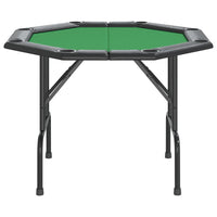 Tavolo da Poker Pieghevole 8 Giocatori Verde 108x108x75 cm 80404