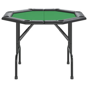 Tavolo da Poker Pieghevole 8 Giocatori Verde 108x108x75 cmcod mxl 127714