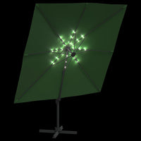 Ombrellone a Sbalzo LED Verde 400x300 cm cod mxl 66503