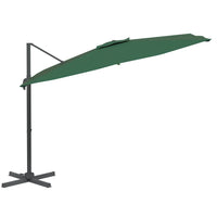 Ombrellone a Sbalzo LED Verde 400x300 cm cod mxl 66503