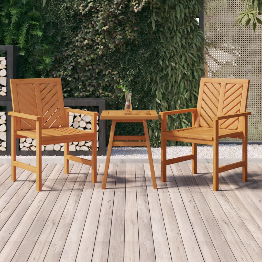 Set da Salotto da Giardino 3 pz in Legno Massello di Acaciacod mxl 104339