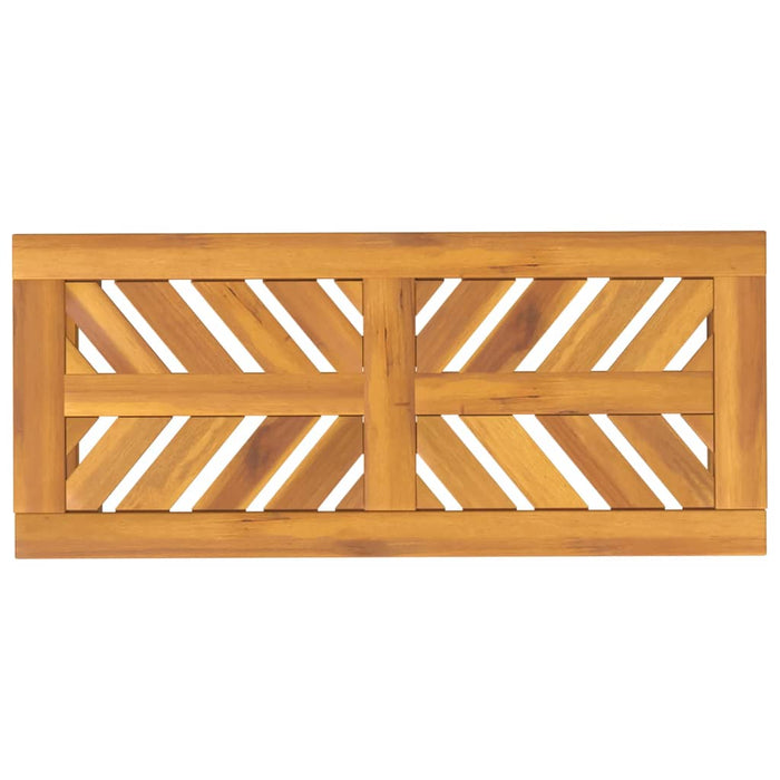 Panca da Giardino 80 cm in Legno Massello di Acacia 362236