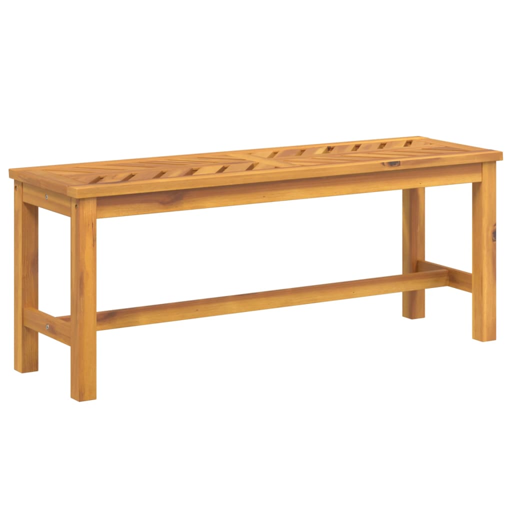 Panca da Giardino 110 cm in Legno Massello di Acacia 362237