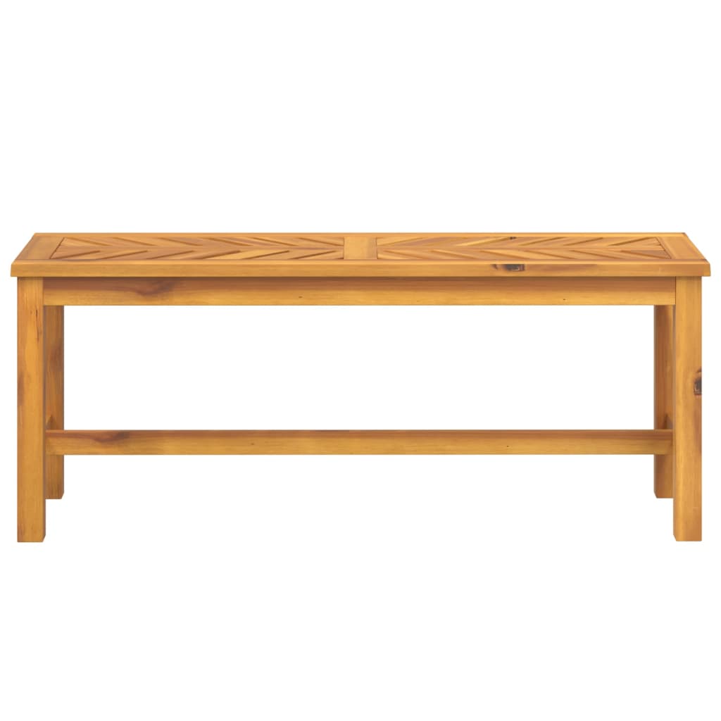 Panca da Giardino 110 cm in Legno Massello di Acacia 362237