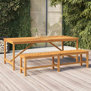 Panca da Giardino 180 cm in Legno Massello di Acacia 362239