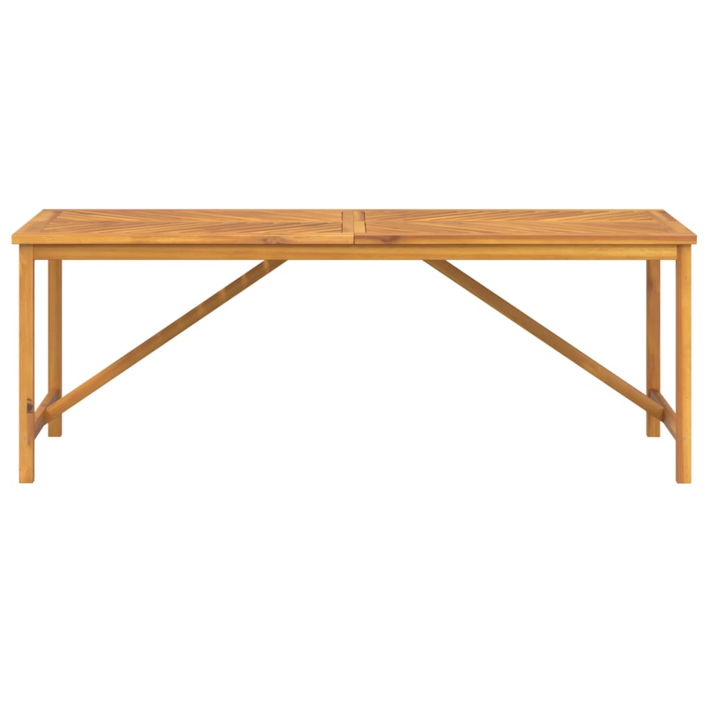 Tavolo da Pranzo da Giardino 200x90x74 cm Legno Massello Acacia 362242