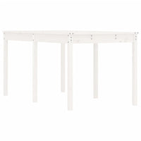 Tavolo da Giardino Bianco 159,5x82,5x76cm Legno Massello Pino 823977