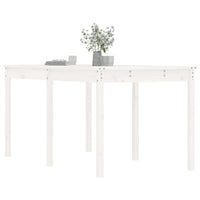 Tavolo da Giardino Bianco 159,5x82,5x76cm Legno Massello Pino 823977