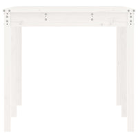 Tavolo da Giardino Bianco 159,5x82,5x76cm Legno Massello Pino 823977