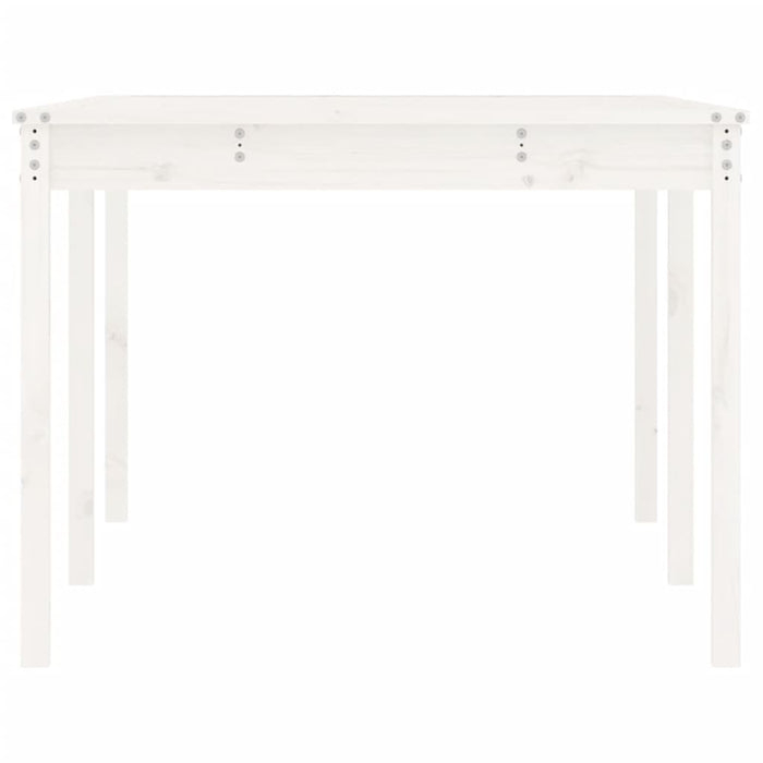 Tavolo da Giardino Bianco 203,5x100x76cm Legno Massello di Pino 823984