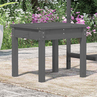 Panca da Giardino Grigia 50x44x45 cm Legno Massello di Pino 823992