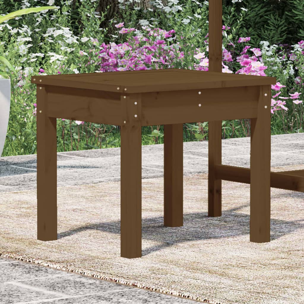 Panca da Giardino Miele 50x44x45 cm Legno Massello di Pino 823993