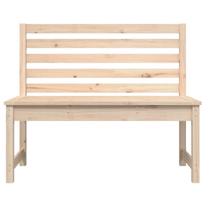 Panca da Giardino 109 cm in Legno Massello di Pino 824032