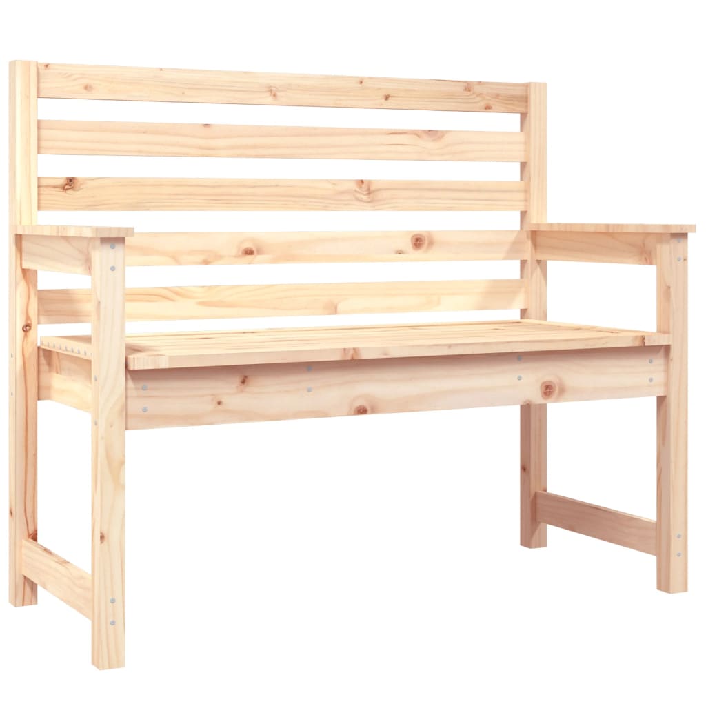 Panca da Giardino 109x48x91,5 cm in Legno Massello di Pino 824060