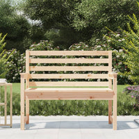 Panca da Giardino 109x48x91,5 cm in Legno Massello di Pino 824060