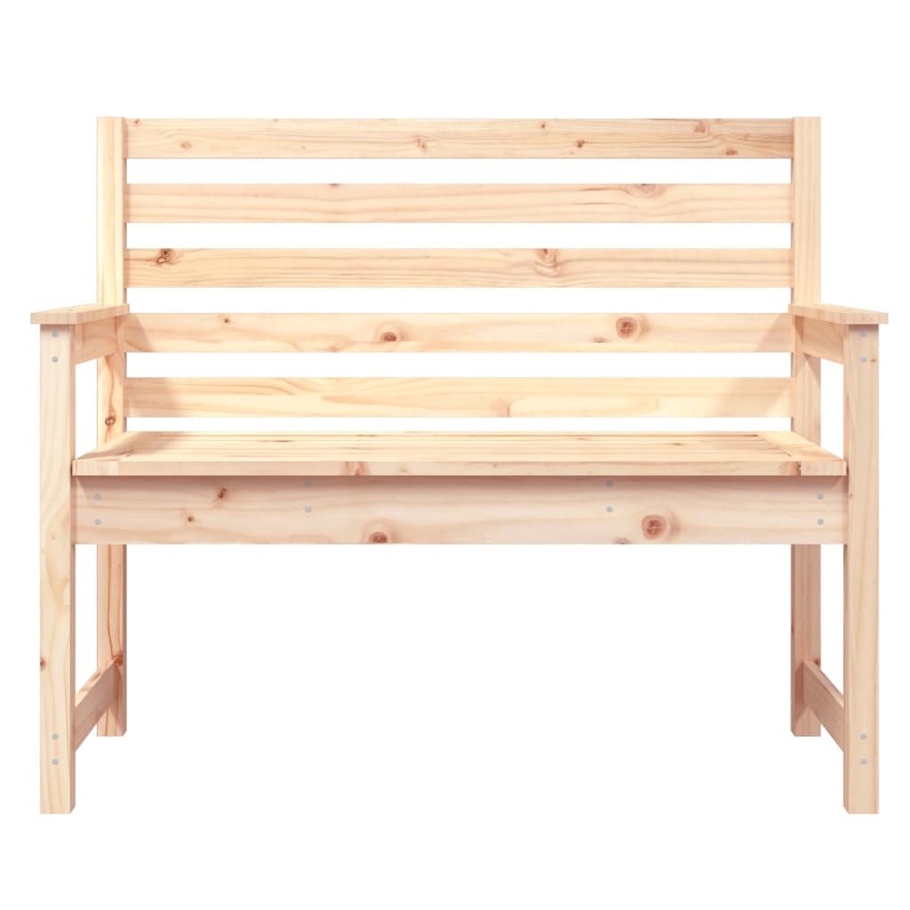 Panca da Giardino 109x48x91,5 cm in Legno Massello di Pino 824060