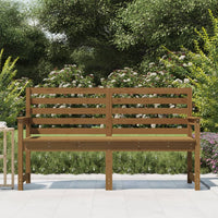 Panca da Giardino Miele 159,5x48x91,5 cm Legno Massello di Pino 824070