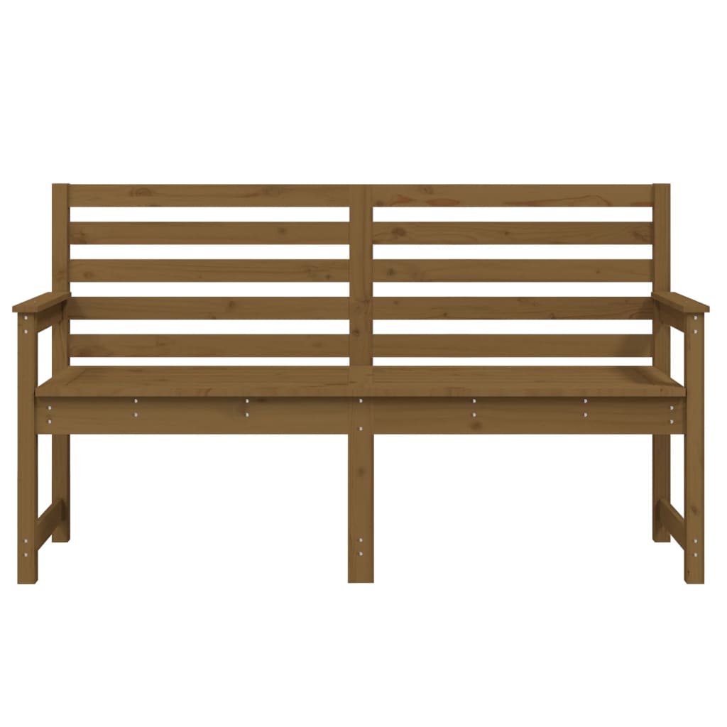 Panca da Giardino Miele 159,5x48x91,5 cm Legno Massello di Pino 824070