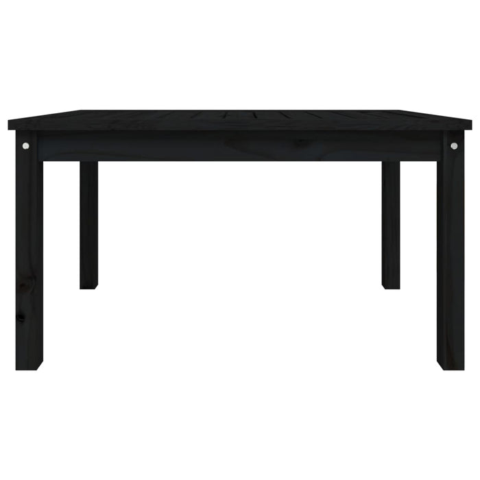 Tavolo da Giardino Nero 82,5x50,5x45 cm Legno Massello Pino 824117