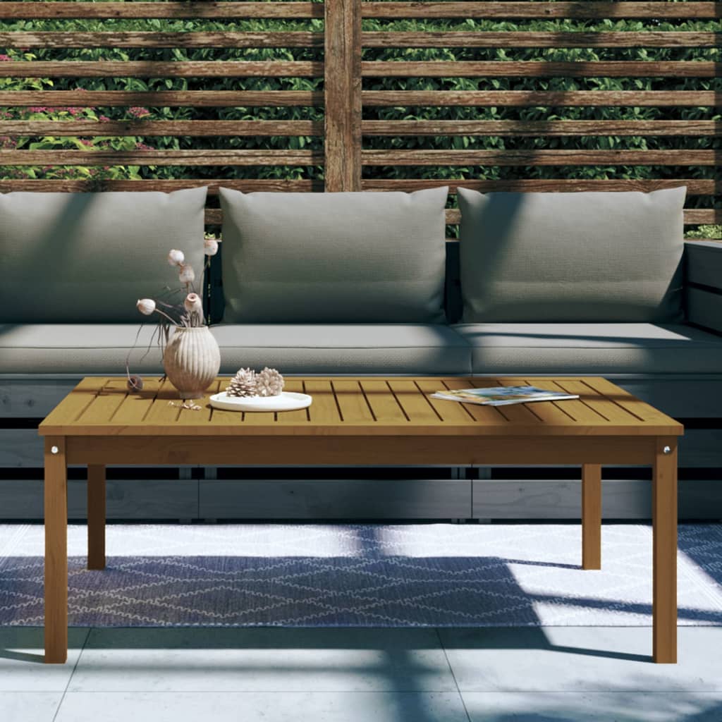 Tavolo da Giardino Ambra 121x82,5x45 cm Legno Massello di Pino 824130