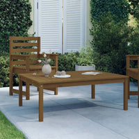 Tavolo da Giardino Ambra 121x82,5x45 cm Legno Massello di Pino 824130