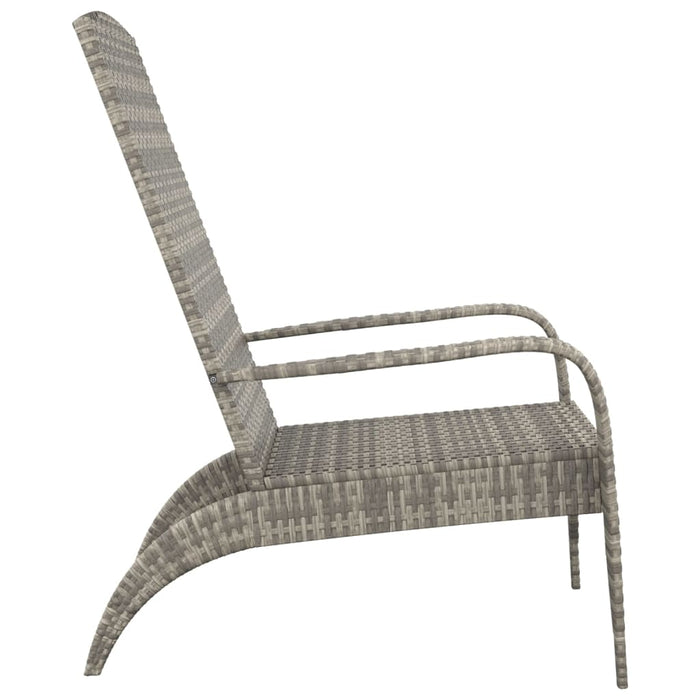 Sedia Adirondack da Giardino Grigia in Polyrattan cod mxl 45358