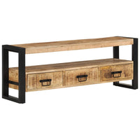 Mobile Porta TV 120x30x45 cm in Legno Massello di Mango 351669