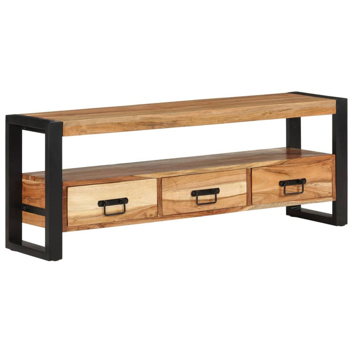 Mobile Porta TV 120x30x45 cm in Legno Massello di Acaciacod mxl 73392