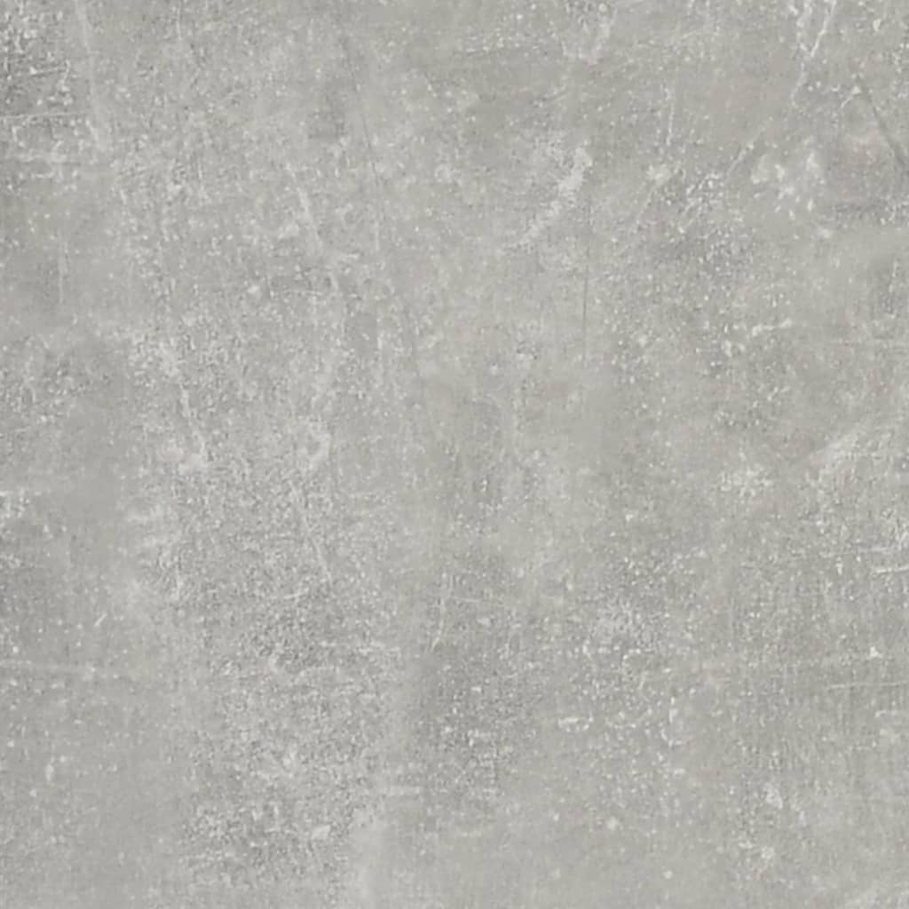 Scrivania Mensole Grigio Cemento 102x45x148cm Legno Multistrato 823004